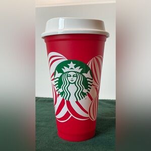 Starbucks 2024 Red Cup w/White Lid NEW Collectible & Reusable